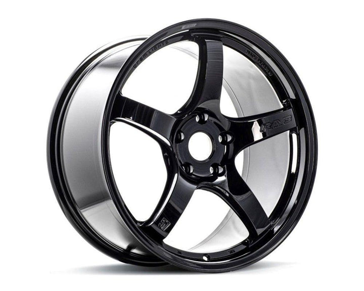 Wheel and Tire Pkg - 4x 18x9.5 Gram Lights 57CR Glossy Black + 255/35/18 Toyo Proxes Sport Tires - Attacking the Clock Racing