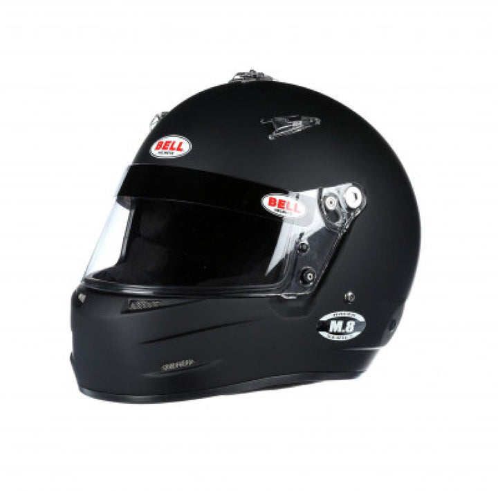 Bell M8 Racing Helmet-Matte Black Size Medium - Attacking the Clock Racing