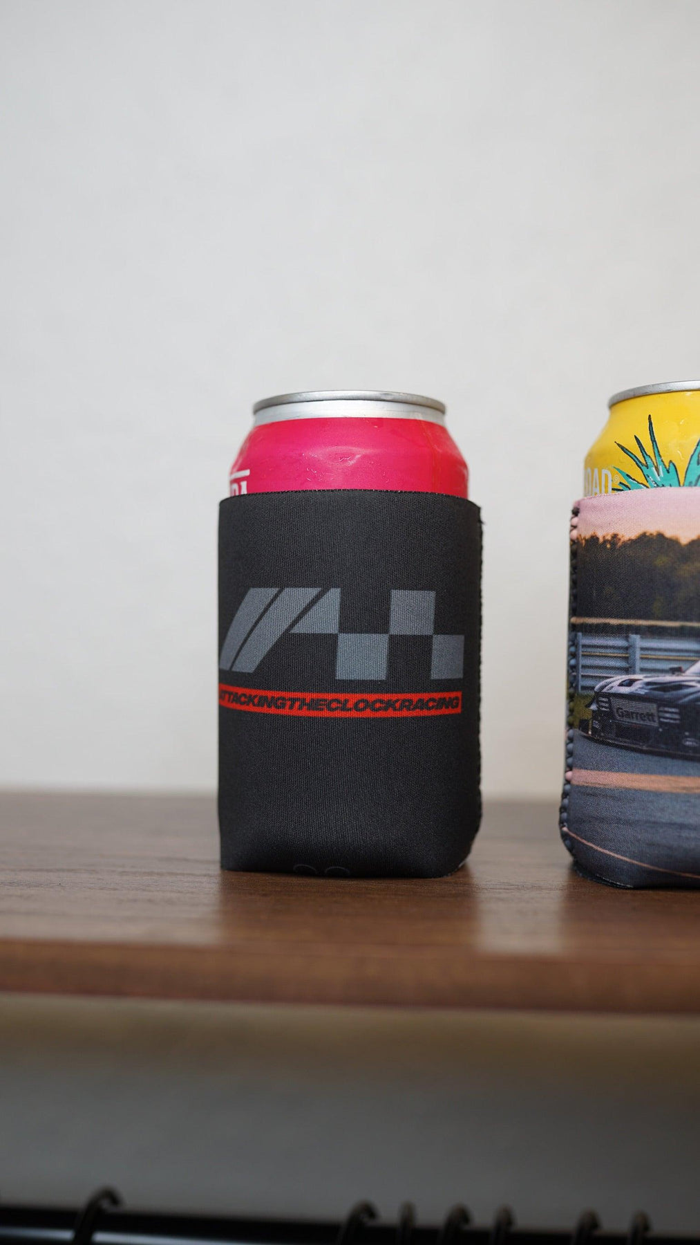 Attacking the Clock Racing Team Can Cooler | Foldable Can Koozie - Fits ...