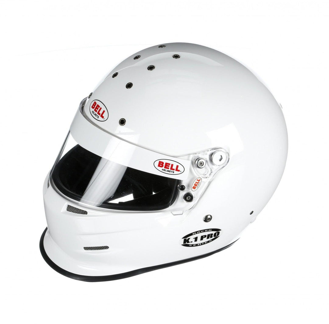 Bell K1 Pro White Helmet Size Large - Attacking the Clock Racing