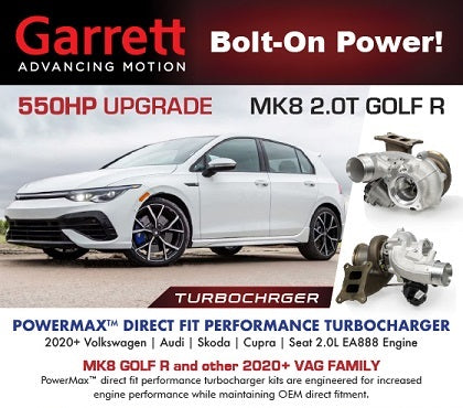 GARRETT PowerMAX 550HP, MK8 GOLF R, 2020+ VW 2.0L TSI EA888 EVO4