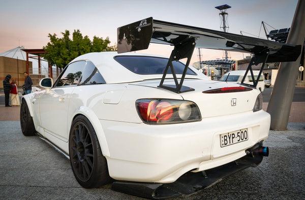 APR Performance GT-250 Honda S2000 Spec 61" Adjustable Carbon Fiber Wing - Attacking the Clock Racing