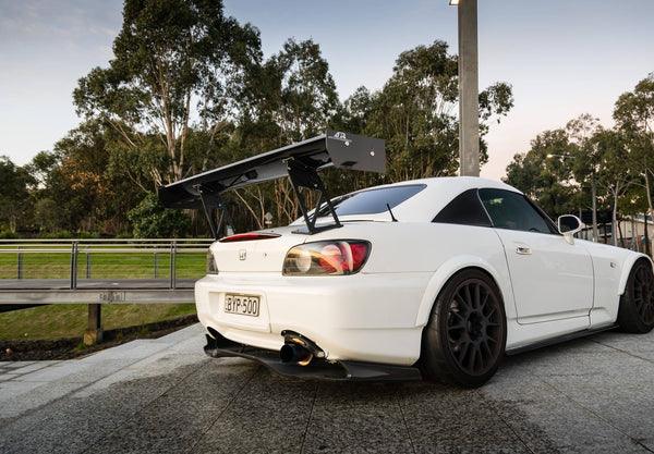 APR Performance GT-250 Honda S2000 Spec 61" Adjustable Carbon Fiber Wing - Attacking the Clock Racing