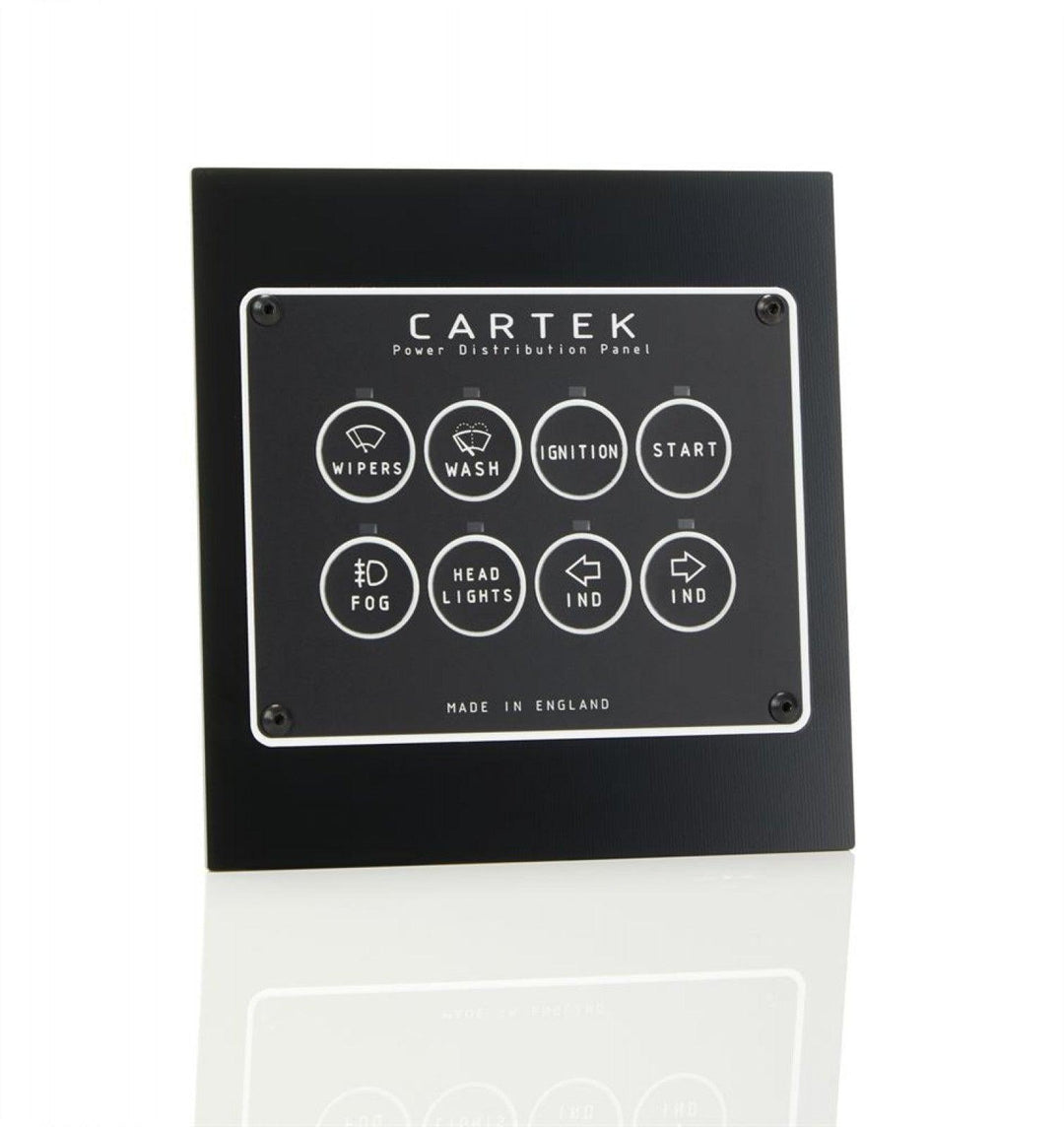 Cartek 8 Channel Power Distribution Panel - Retro Edition - Attacking the Clock Racing