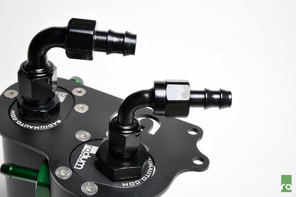 Radium Engineering Dual Universal Catch Can Kit - Fluid Lock - Attacking the Clock Racing