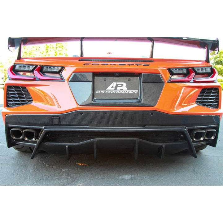 Chevrolet Corvette C8 License Plate Backing 2020-UP