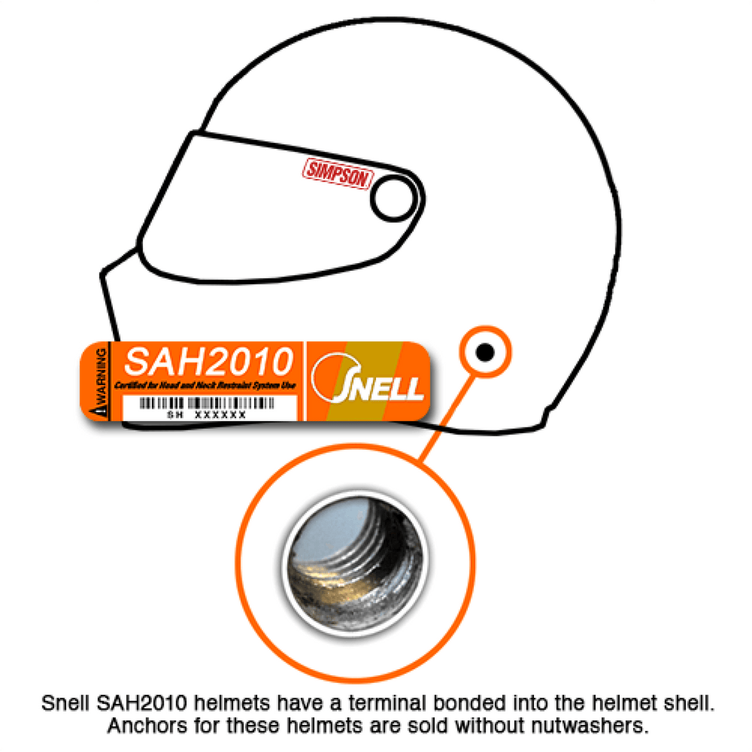 HANS Quick Click Anchor Attachment for SAH Helmets - Attacking the Clock Racing