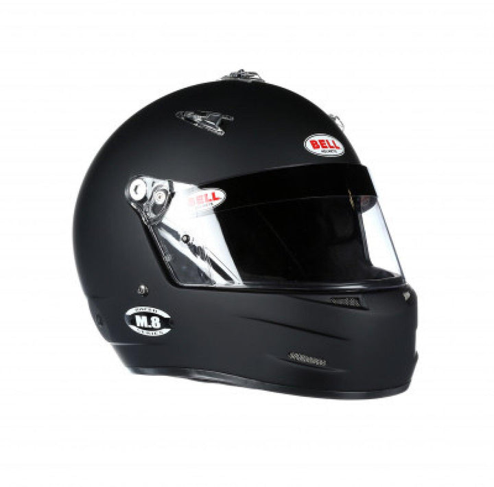 Bell M8 Racing Helmet-Matte Black Size Medium - Attacking the Clock Racing