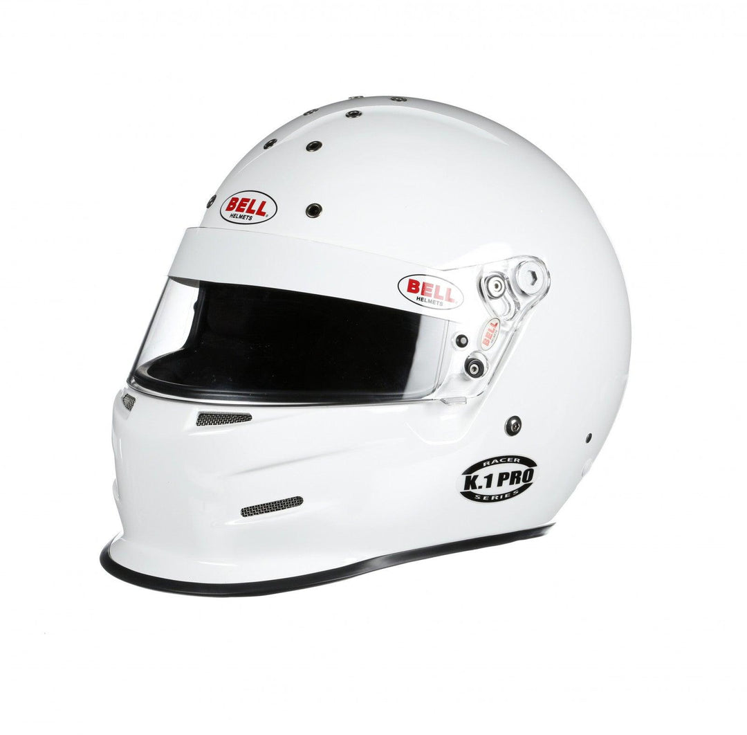 Bell K1 Pro White Helmet Size Medium - Attacking the Clock Racing