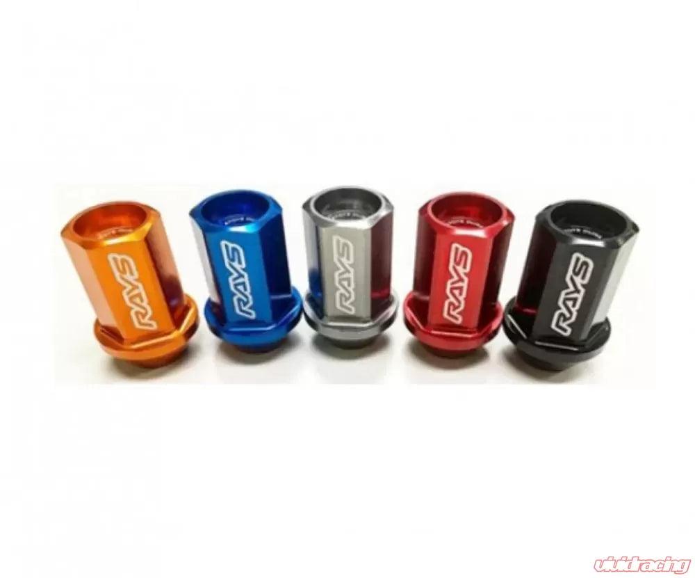 Rays Dura-Nut L42 Straight Type 14x1.50 Lug Nut Set 16 Lug 4 Lock Set - Red - Attacking the Clock Racing