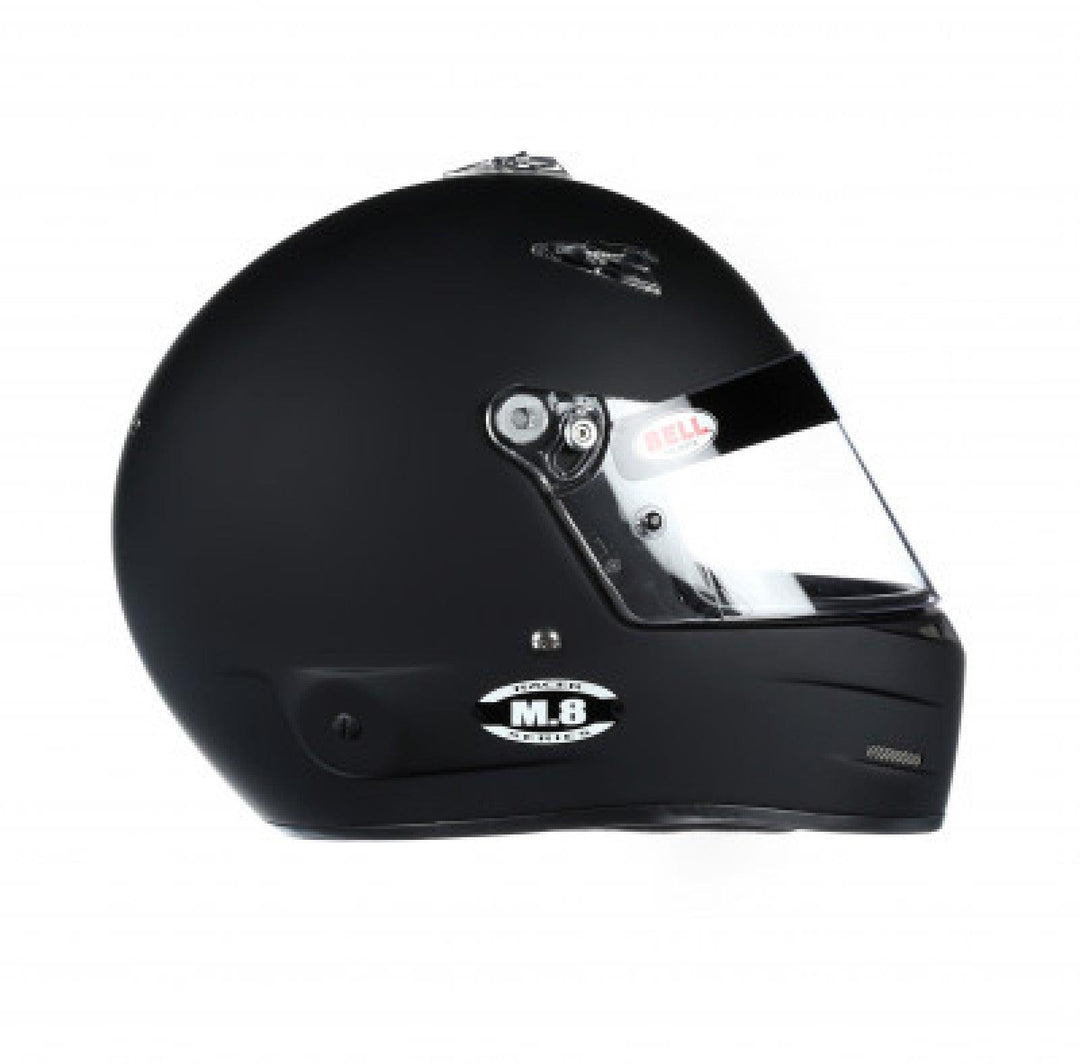 Bell M8 Racing Helmet-Matte Black Size Medium - Attacking the Clock Racing