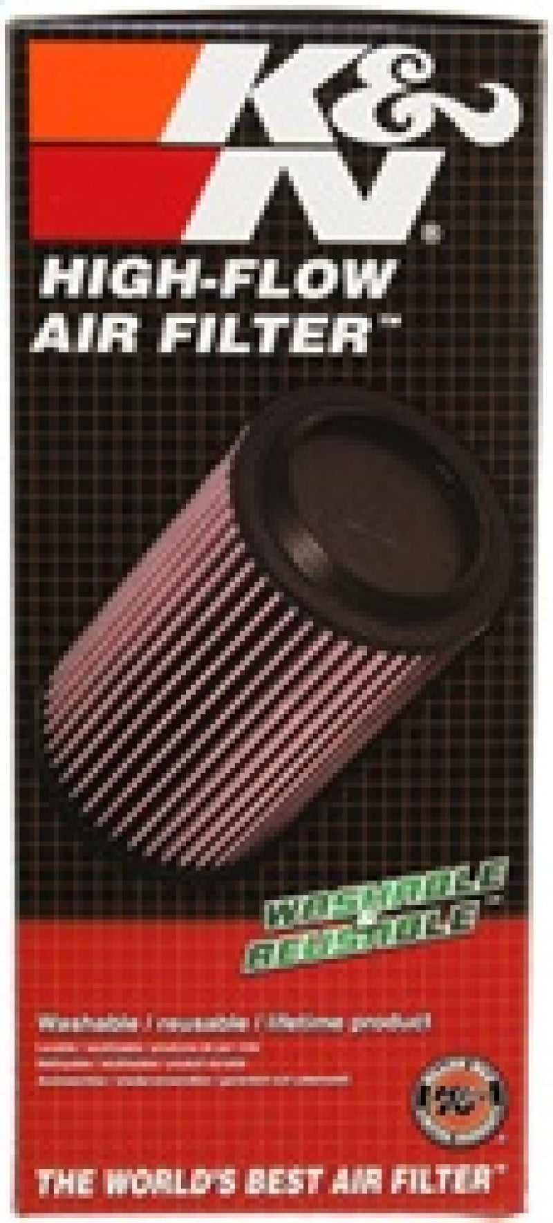 K&N 09-11 Suzuki GSXR 1000 Replacement Air Filter 11.063in L x 5.688in W x 3.375in H