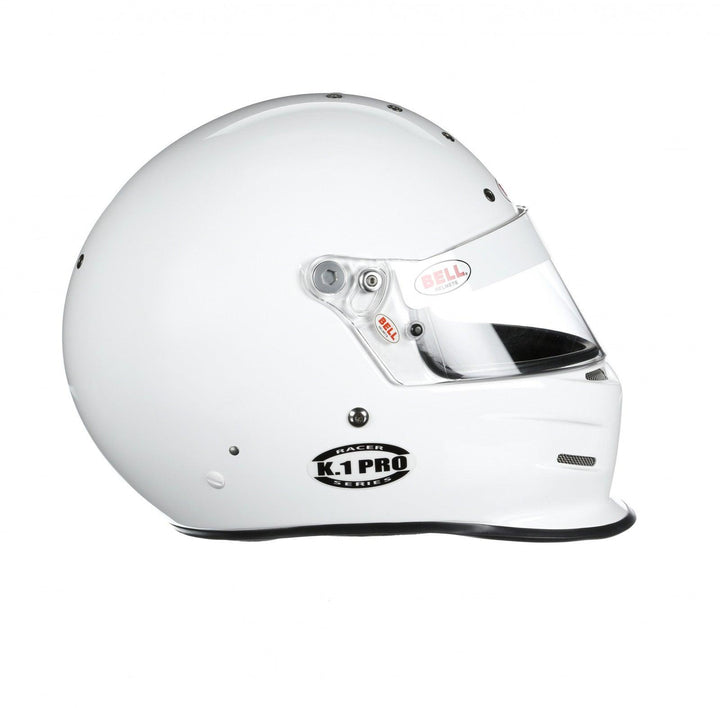 Bell K1 Pro White Helmet Size Large - Attacking the Clock Racing