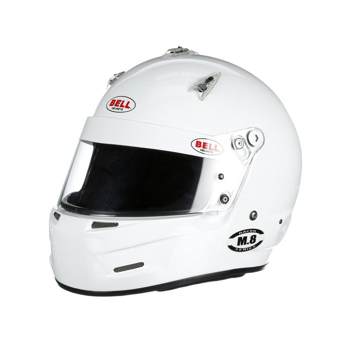 Bell M8 Racing Helmet-White Size Small - Attacking the Clock Racing