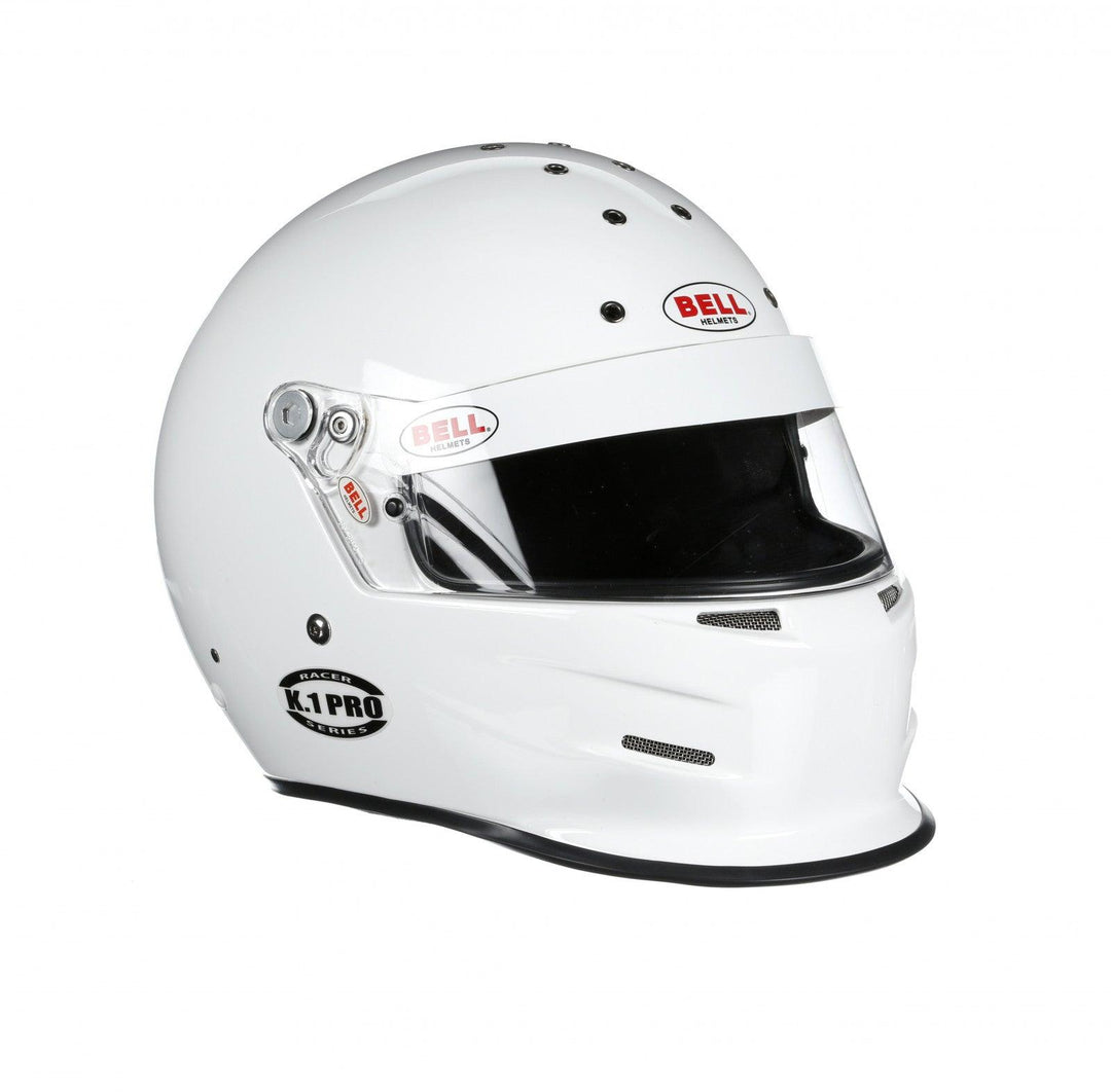 Bell K1 Pro White Helmet Size Large - Attacking the Clock Racing