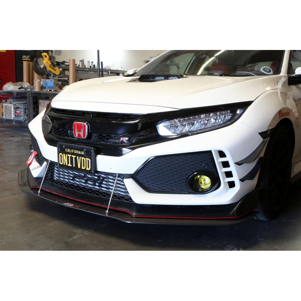 Honda FK8 Civic Type R Front Bumper Canards 2017 - 2021