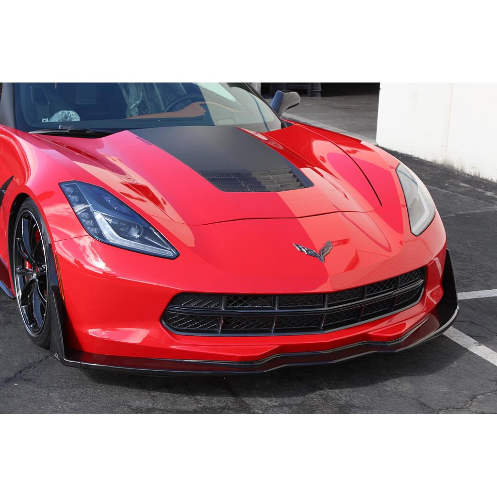 Chevrolet Corvette C7 Z06 Front Bumper Canards and Spats 2014 - 2019