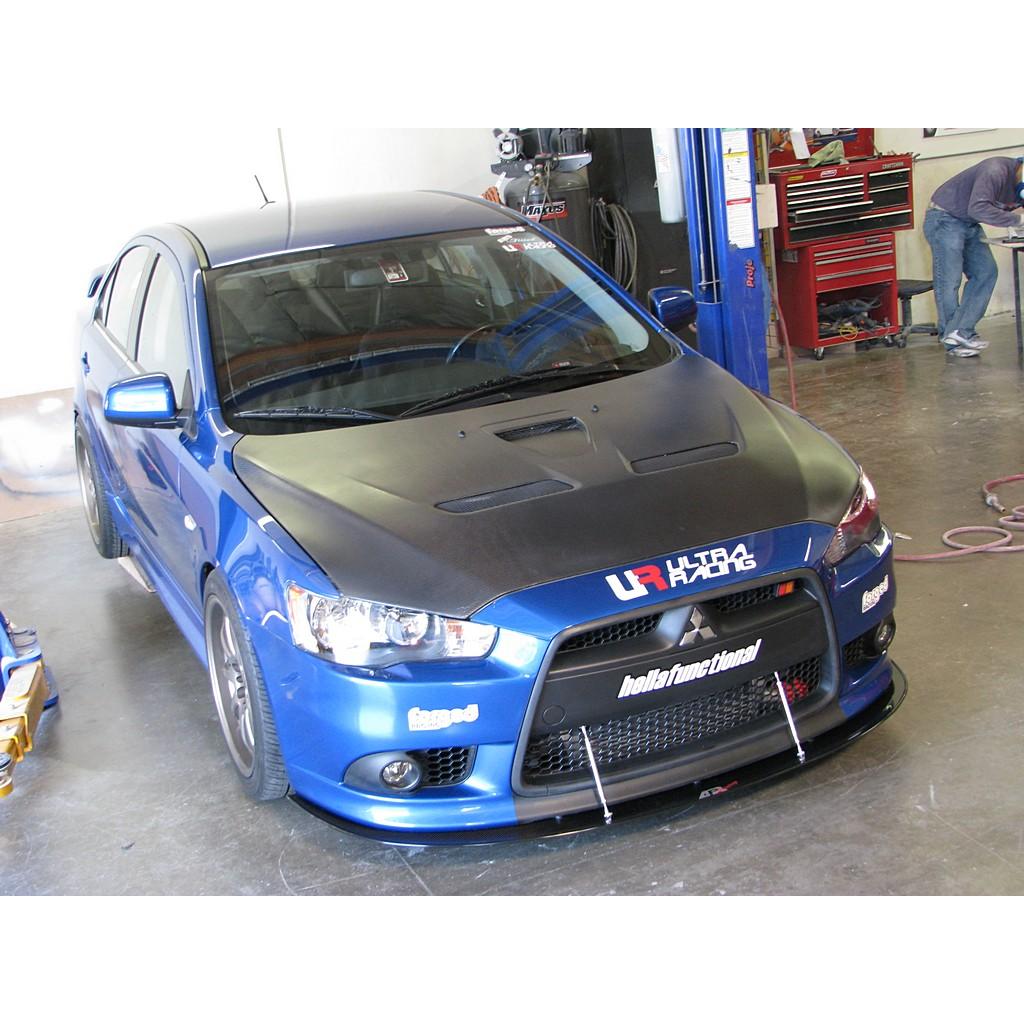 Mitsubishi Lancer Ralliart Front Wind Splitter 2009-Up