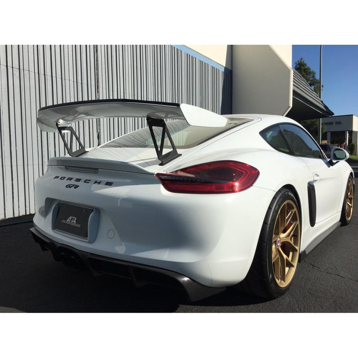 Porsche 981 Cayman GT4 Factory Wing Extension kit 2015-2016