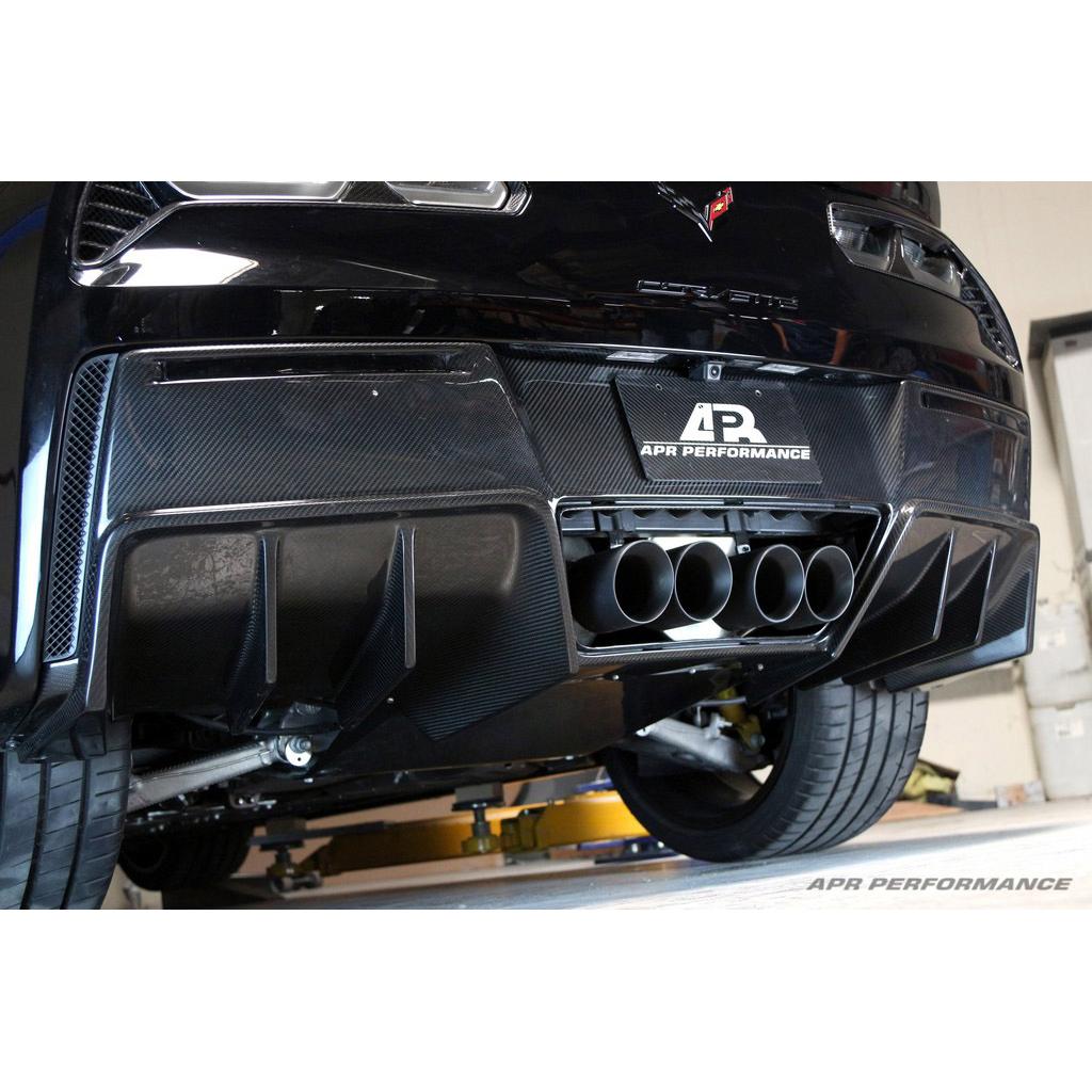 APR Performance Chevrolet Corvette C7 Z06 Rear Diffuser 2014-2019  Version 2