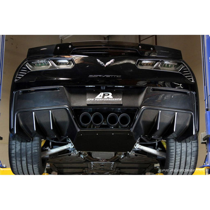 APR Performance Chevrolet Corvette C7 Z06 Rear Diffuser 2014-2019  Version 2