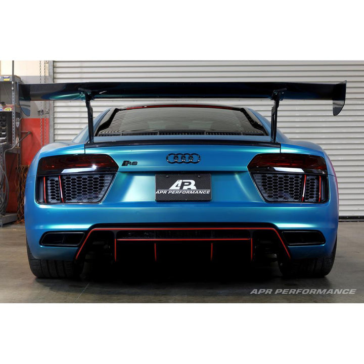 GTC-500 Adjustable Wing w Carbon Active Spoiler Panel Replacement Audi R8 2016-2022