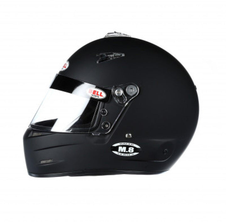 Bell M8 Racing Helmet-Matte Black Size Extra Large - Attacking the Clock Racing