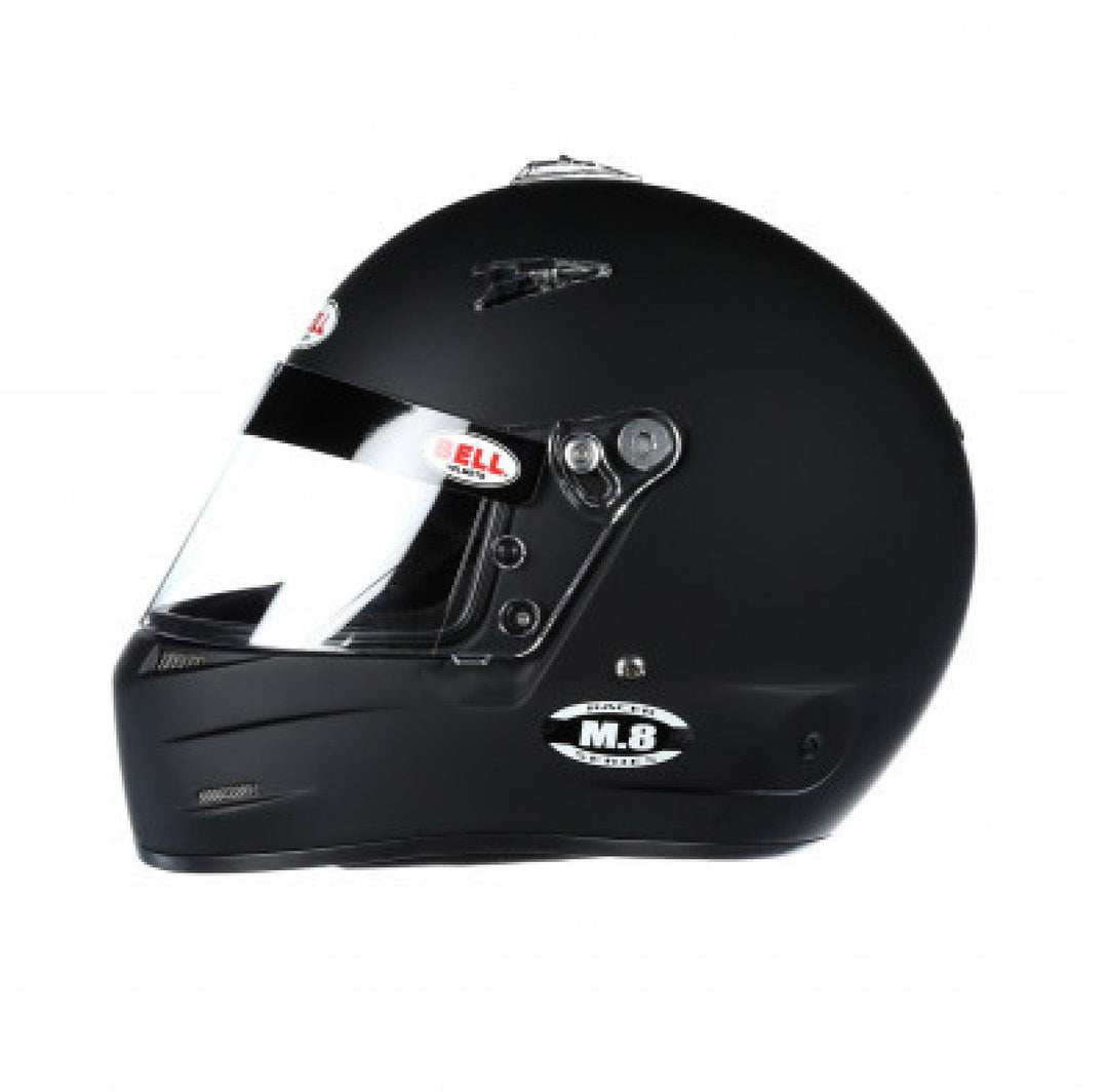 Bell M8 Racing Helmet-Matte Black Size Medium - Attacking the Clock Racing