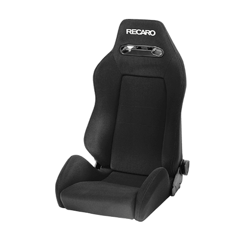 Recaro Speed Seat - Black Nardo/Black Nardo w/White Logo - Attacking the Clock Racing