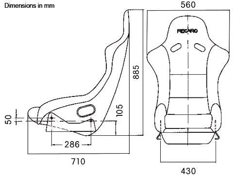 Recaro Pole Position N.G. Seat - Black Leather/Grey Suede - Attacking the Clock Racing