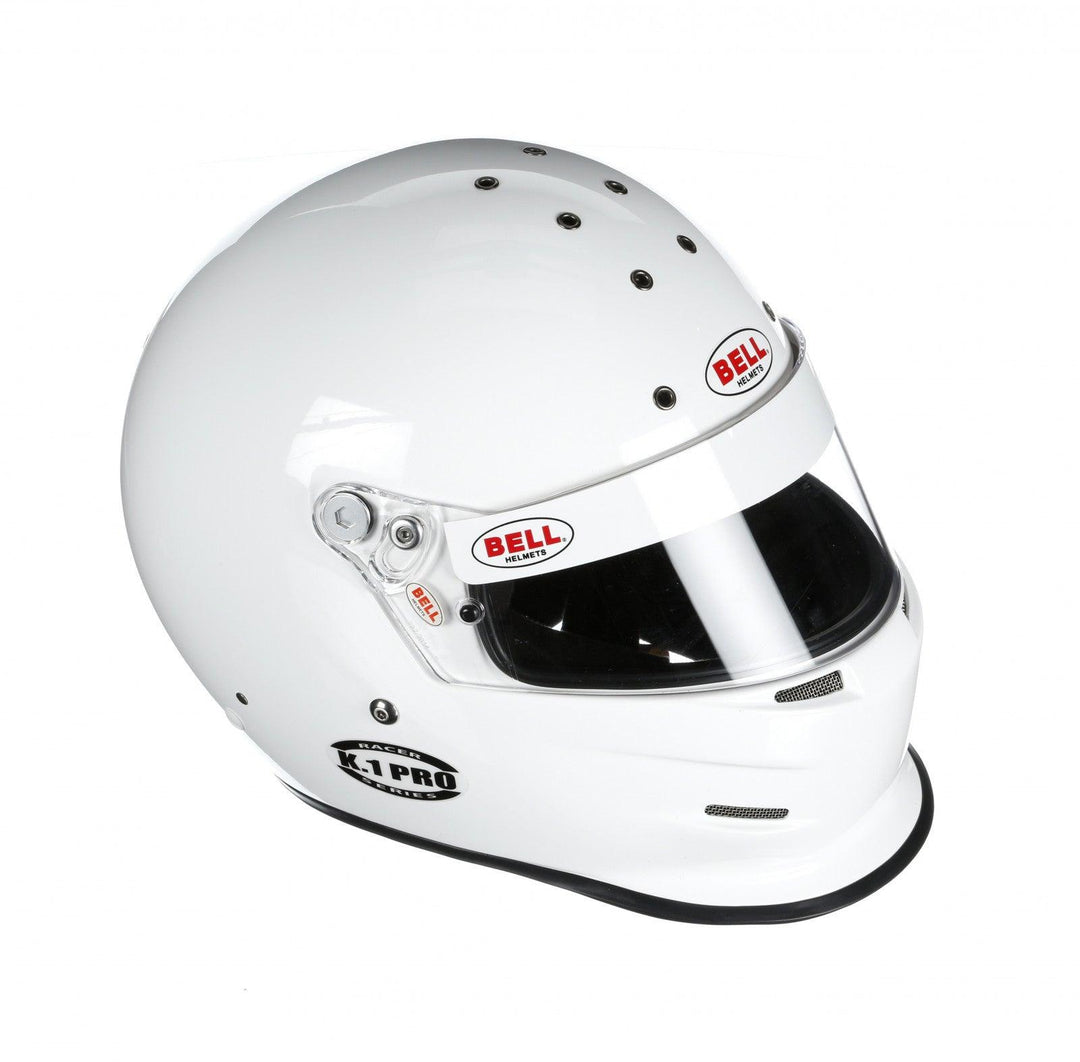 Bell K1 Pro White Helmet Size Large - Attacking the Clock Racing