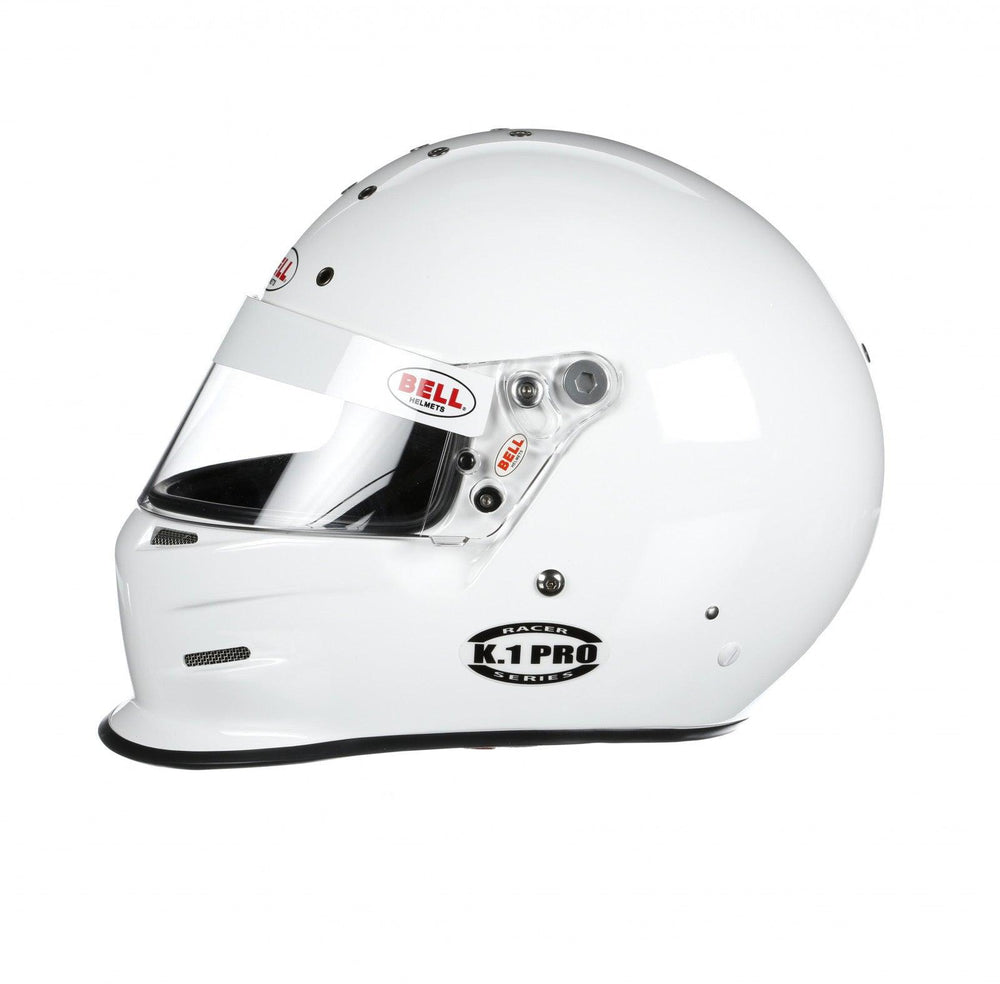 Bell K1 Pro White Helmet Size 2X Small - Attacking the Clock Racing