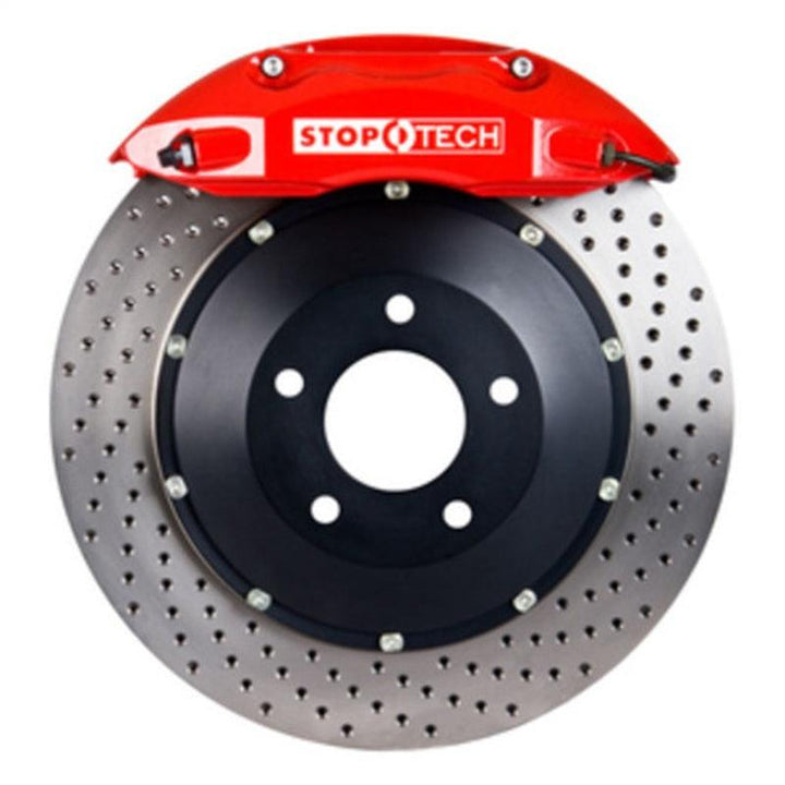 StopTech BBK 01-07 BMW M3 (E46) Rear ST-40 Red Caliper Drilled 355x32mm Rotors - Attacking the Clock Racing