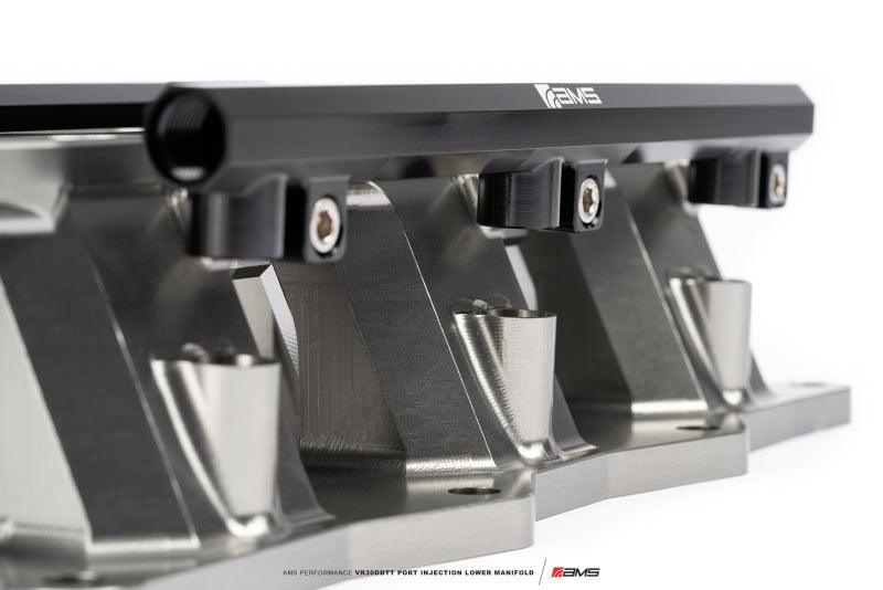 AMS Performance 2023+ Nissan Z Port Injection Lower Manifold - Black - Attacking the Clock Racing