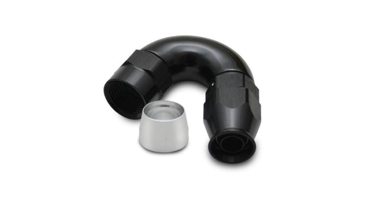 Vibrant 150 Degree High Flow Hose End Fitting for PTFE Lined Hose -12AN - Attacking the Clock Racing