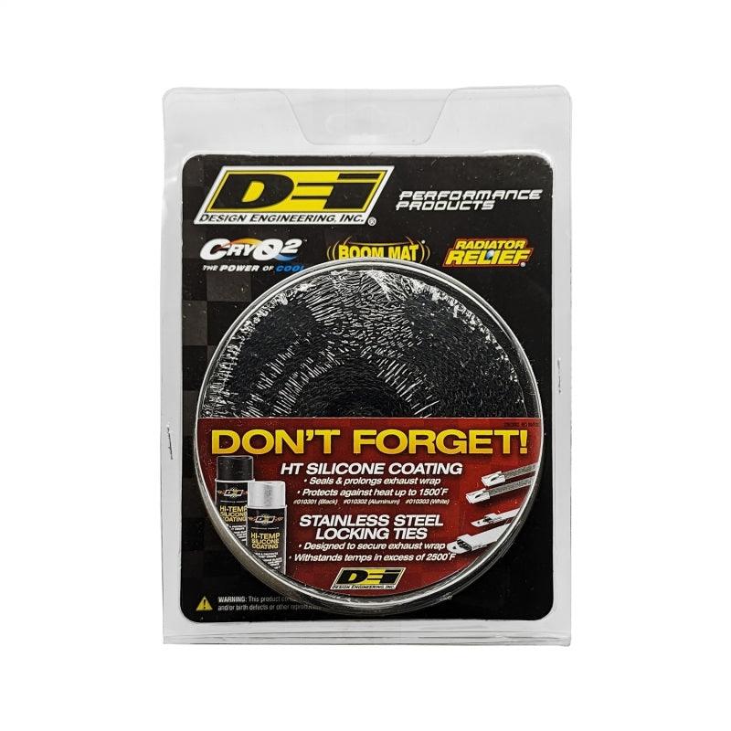 DEI Exhaust Wrap 2in x 25ft - Black - Attacking the Clock Racing