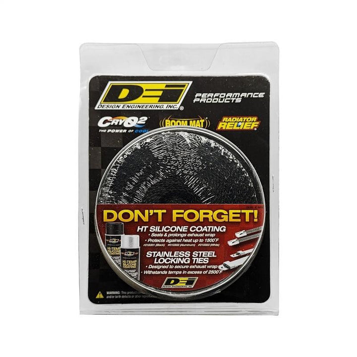 DEI Exhaust Wrap 2in x 25ft - Black - Attacking the Clock Racing