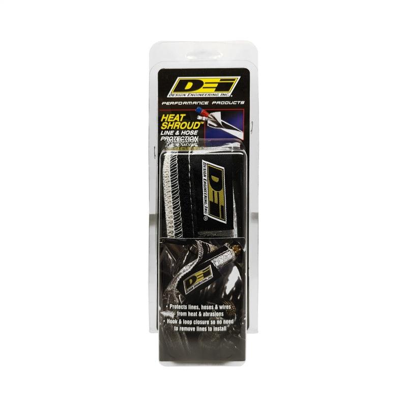 DEI Heat Shroud 3/4in I.D. x 3ft - Aluminized Sleeving - Hook and Loop Edge - Attacking the Clock Racing