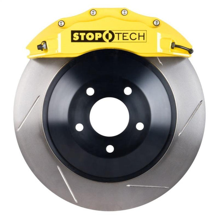 StopTech Chrysler 300C Front Touring 1-Piece BBK w/ Yellow ST-60 Calipers Slotted Rotor - Attacking the Clock Racing