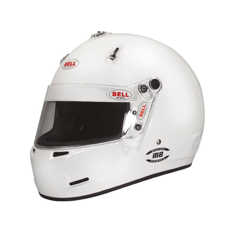 Bell M8 SA2020 V15 Brus Helmet - Size 58-59 (White) - Attacking the Clock Racing