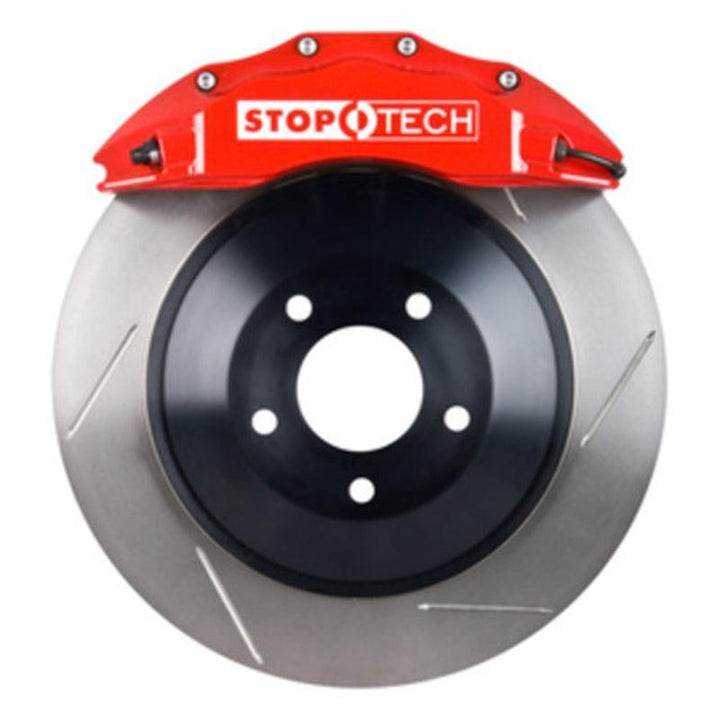 StopTech 09-15 Dodge Challenger Front BBK w/ Red ST-60 Calipers Slotted Rotors - Attacking the Clock Racing