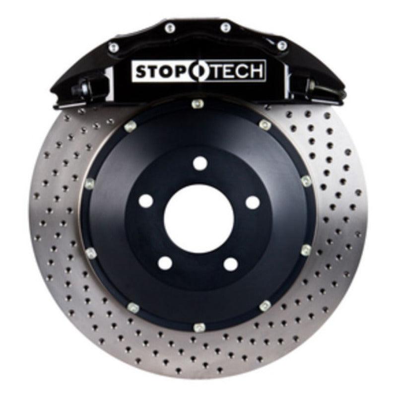 StopTech BBK 10-6/11 Audi S4 / 08-11 S5 Front Black ST-60 Calipers 380x32 Drilled Rotors - Attacking the Clock Racing