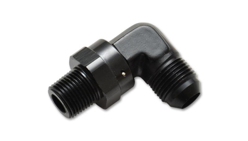 Vibrant -6AN to 1/8in NPT Male Swivel 90 Degree Adapter Fitting - Attacking the Clock Racing