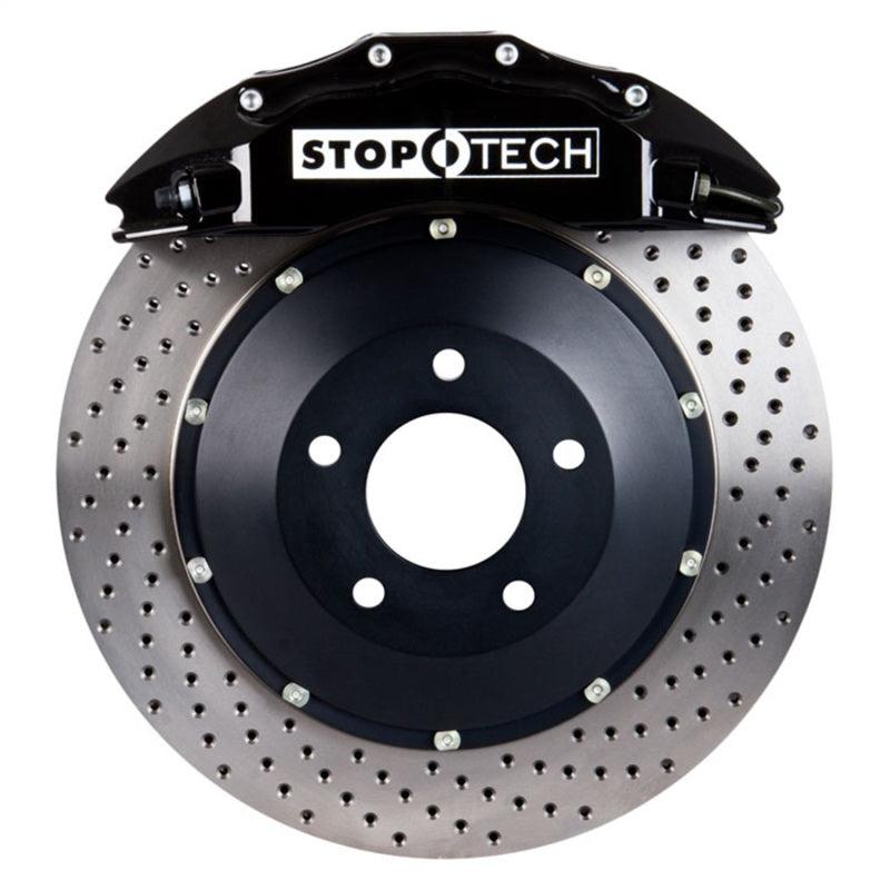 StopTech BBK 10-6/11 Audi S4 / 08-11 S5 Front Black ST-60 Calipers 380x32 Drilled Rotors - Attacking the Clock Racing