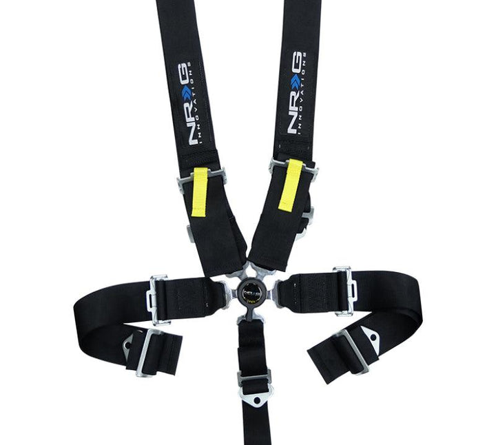 NRG SFI 16.1 5PT 3in. Seat Belt Harness / Cam Lock - Black - Attacking the Clock Racing