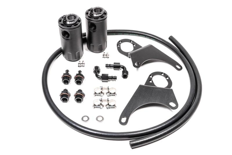 Radium Engineering Mitsubishi Evo 8-9 Dual Catch Can Kit Fluid Lock - Attacking the Clock Racing