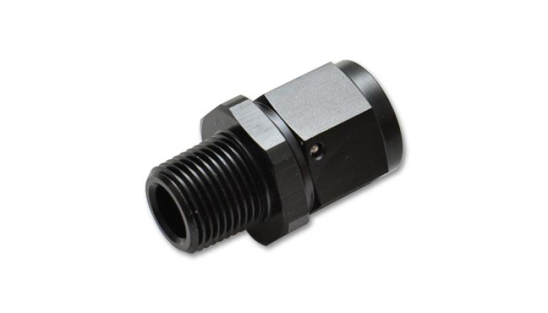 Vibrant -8AN to 3/8in NPT Female Swivel Straight Adapter Fitting - Attacking the Clock Racing