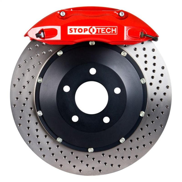 StopTech BBK 01-07 BMW M3 (E46) Rear ST-40 Red Caliper Drilled 355x32mm Rotors - Attacking the Clock Racing