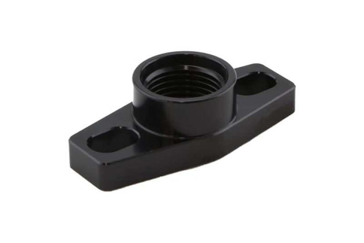 Turbosmart Billet Turbo Drain Adapter w/ Silicon O-Ring 38-44mm Slotted Hole (Universal Fit) - Attacking the Clock Racing