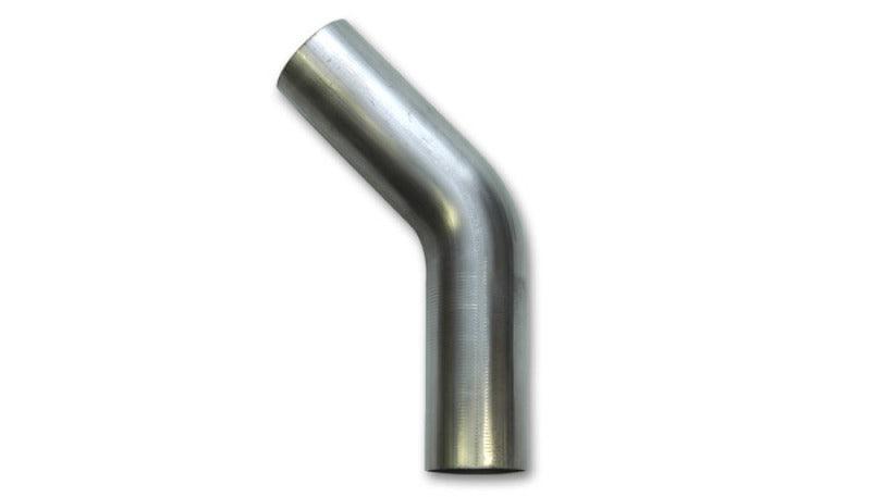 Vibrant 1in OD T304 SS 45 Deg Mandrel Bend 5in Leg Length (2in Centerline Radius) - Attacking the Clock Racing